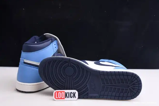 Cheap Husky Jordan Obsidian Air 555088-140 High Retro 1 OG 0617